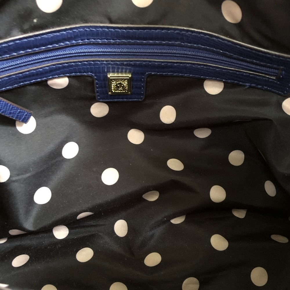 💕Host Pick - Anne Klein Top Zipper Satchel w/GoldTone Accents & Double Handles - Picture 6 of 9